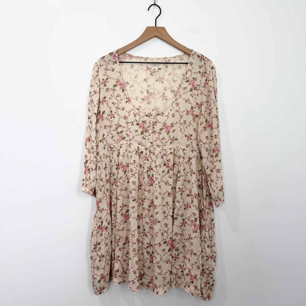 Denim & Supply Ralph Lauren Cream Floral Mini Dress